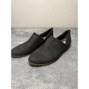 Dr. Scholl's Ruler Women's 8.5 Slip On Loafers Dark Gray Tan Sole Texture